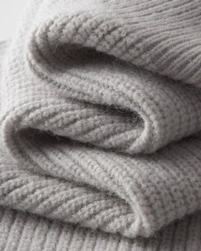 Amalfi vlněný cardigan s plným zipem