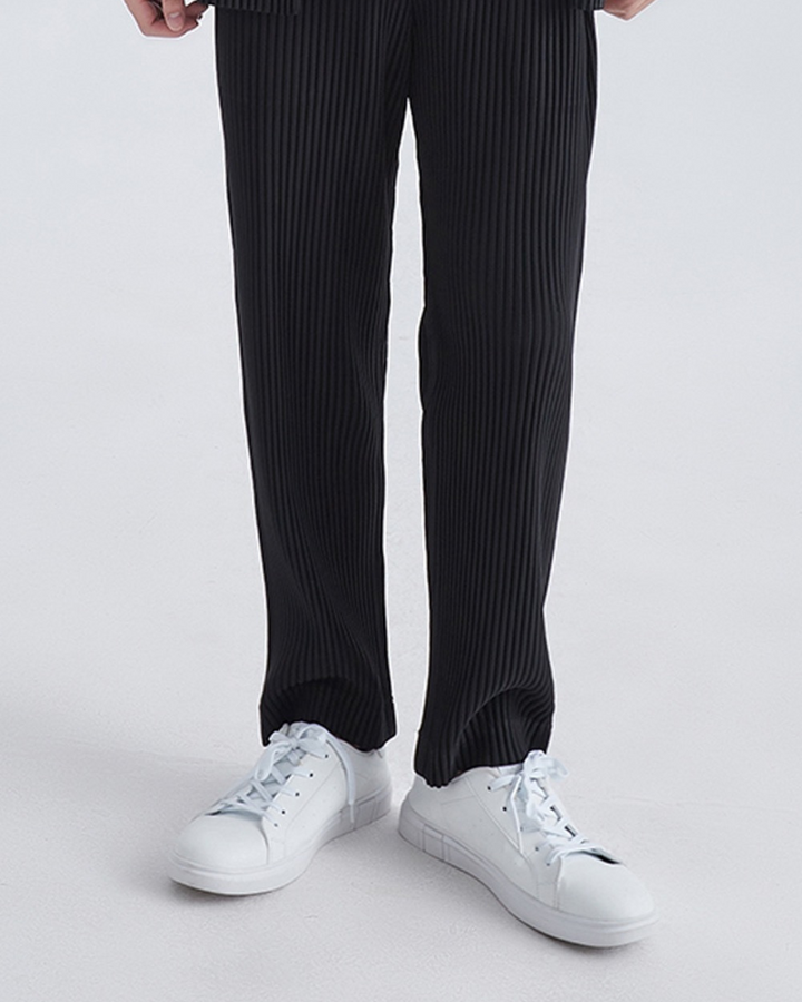 Kalhoty z bavlny s žebrováním