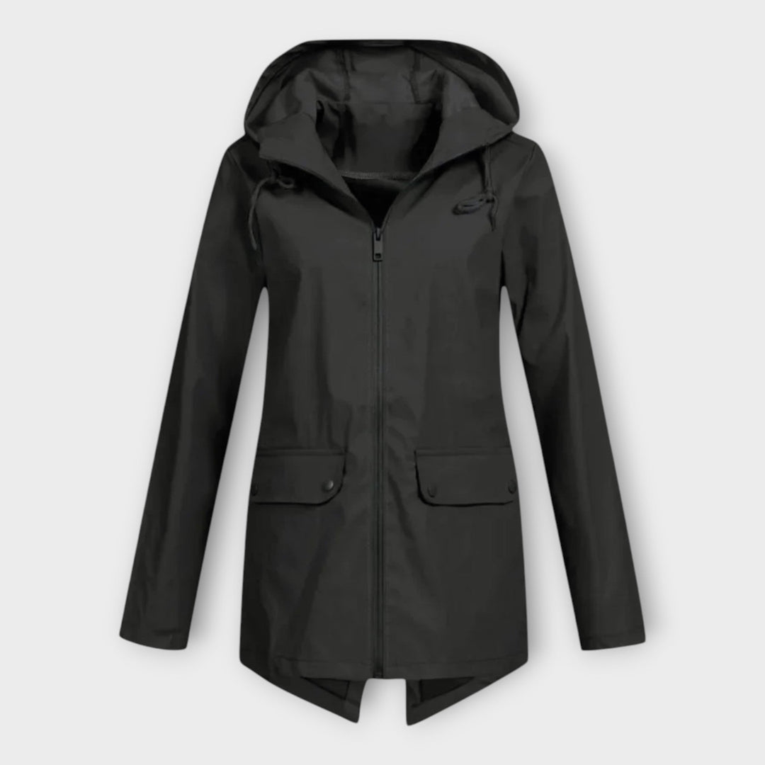 Elegantní Voděodolná Bunda s Kapucí