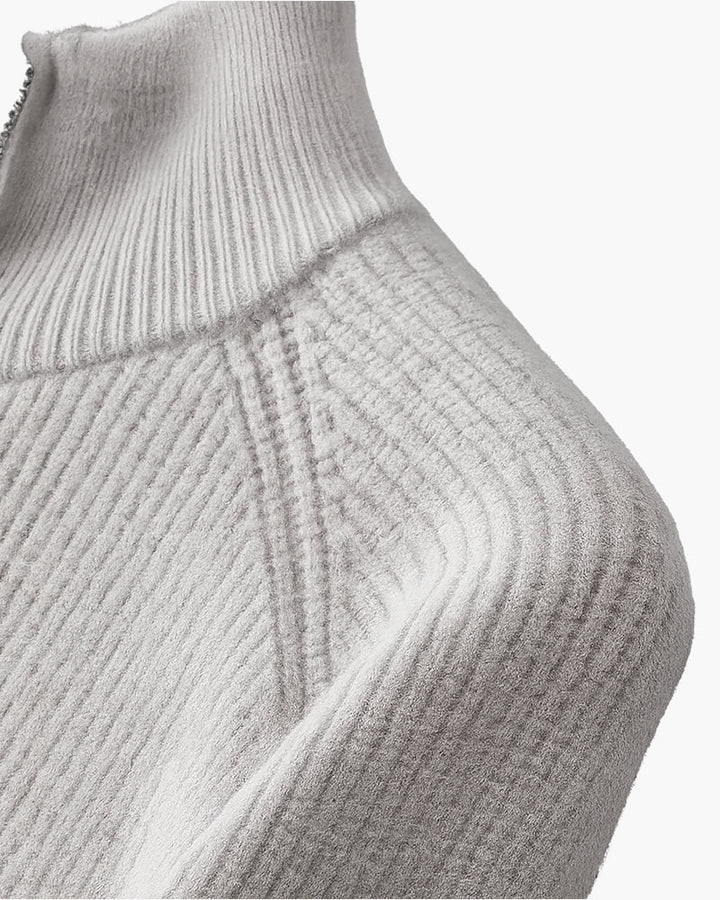 Amalfi vlněný cardigan s plným zipem