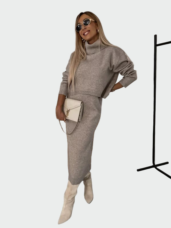 Sada Šatů a Svetru s Límcem