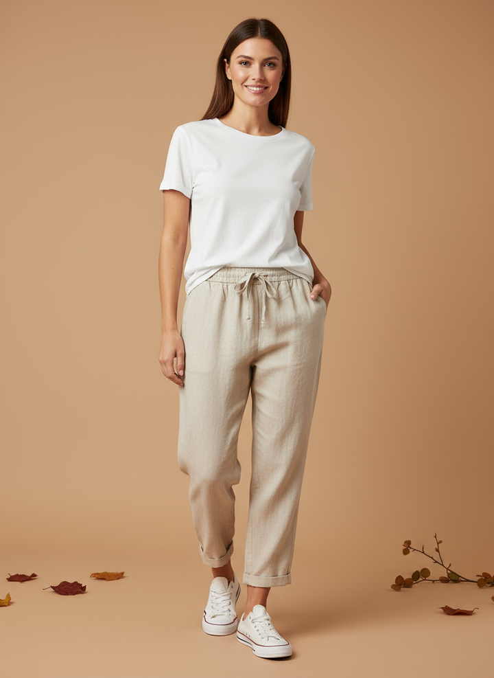 Lehké lněné kalhoty