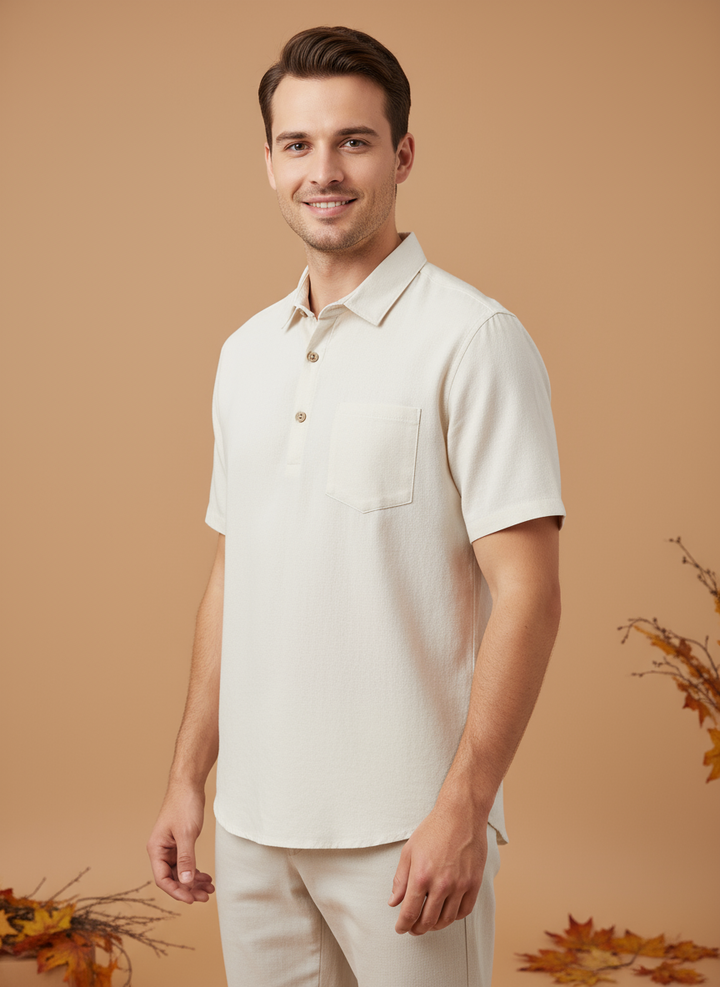 Casablanca - Lněné polo