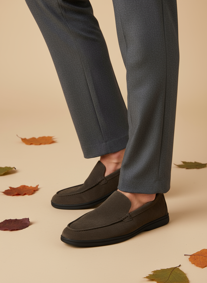 Premium mokasíny z semiše - Černá podrážka